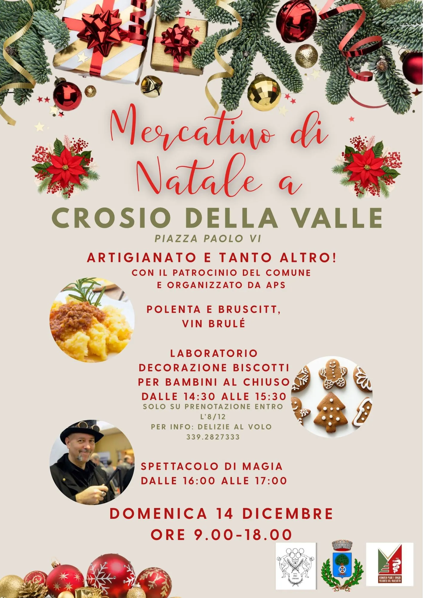 Mercatino di Natale 2025 a Crosio della Valle Mercatino di Natale 2025 a Crosio della Valle