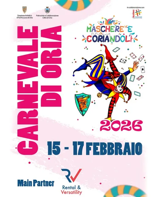 Carnevale di Oria 2026: tradizioni e maschere nel cuore della Puglia Carnevale di Oria 2026: tradizioni e maschere nel cuore della Puglia