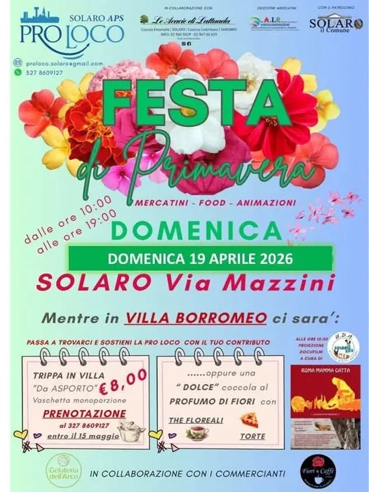 Festa di Primavera a Solaro: un evento di colori e tradizioni locali Festa di Primavera a Solaro: un evento di colori e tradizioni locali