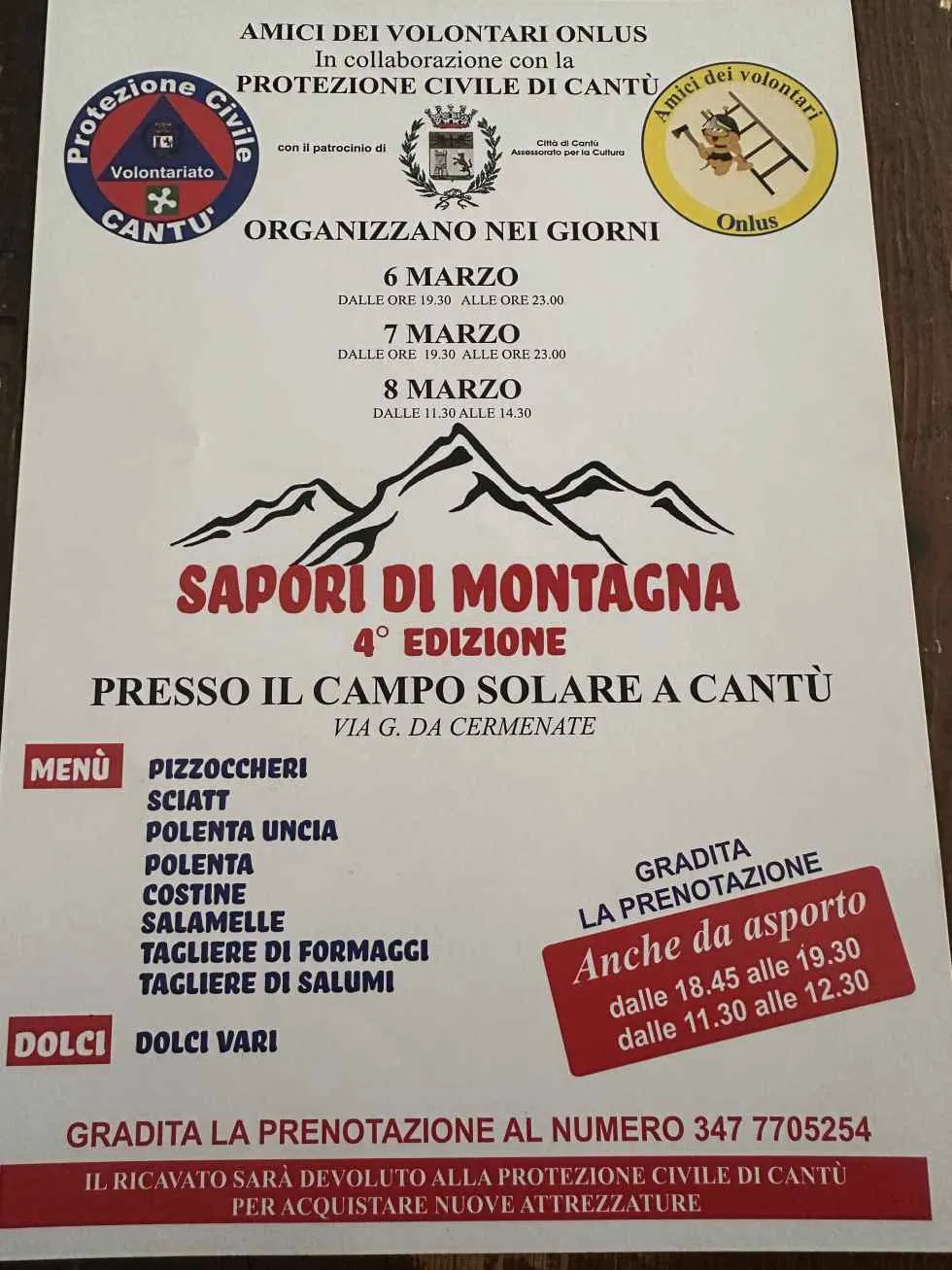 Sapori di Montagna 2026: l'eccellenza gastronomica solidale a Cantù Sapori di Montagna 2026: l'eccellenza gastronomica solidale a Cantù
