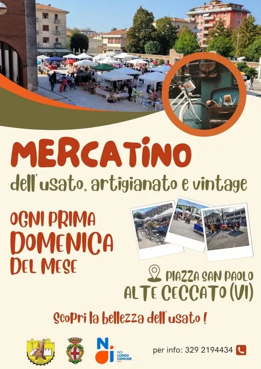 Mercatino dell'Usato e Vintage ad Alte Ceccato: un appuntamento costante Mercatino dell'Usato e Vintage ad Alte Ceccato: un appuntamento costante