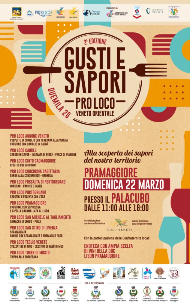Gusti e Sapori 2026: L'eccellenza enogastronomica del Veneto Orientale Gusti e Sapori 2026: L'eccellenza enogastronomica del Veneto Orientale