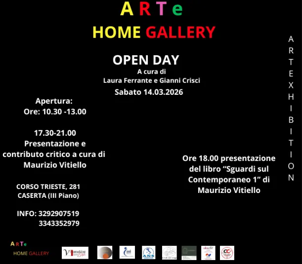Open Day ARTe Home Gallery: arte contemporanea e cultura a Caserta Open Day ARTe Home Gallery: arte contemporanea e cultura a Caserta