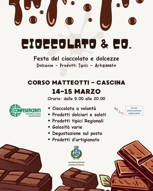 Cioccolato & Co. a Cascina: un weekend all'insegna della dolcezza in Toscana Cioccolato & Co. a Cascina: un weekend all'insegna della dolcezza in Toscana