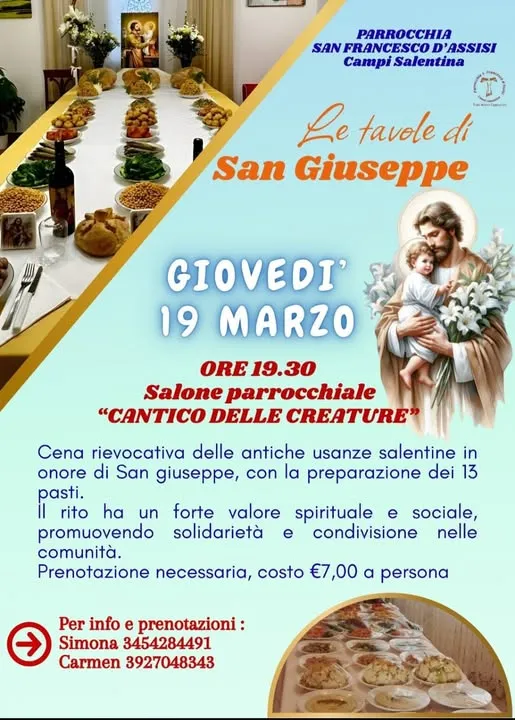 Le Tavole di San Giuseppe: celebrazione e tradizione a Campi Salentina Le Tavole di San Giuseppe: celebrazione e tradizione a Campi Salentina