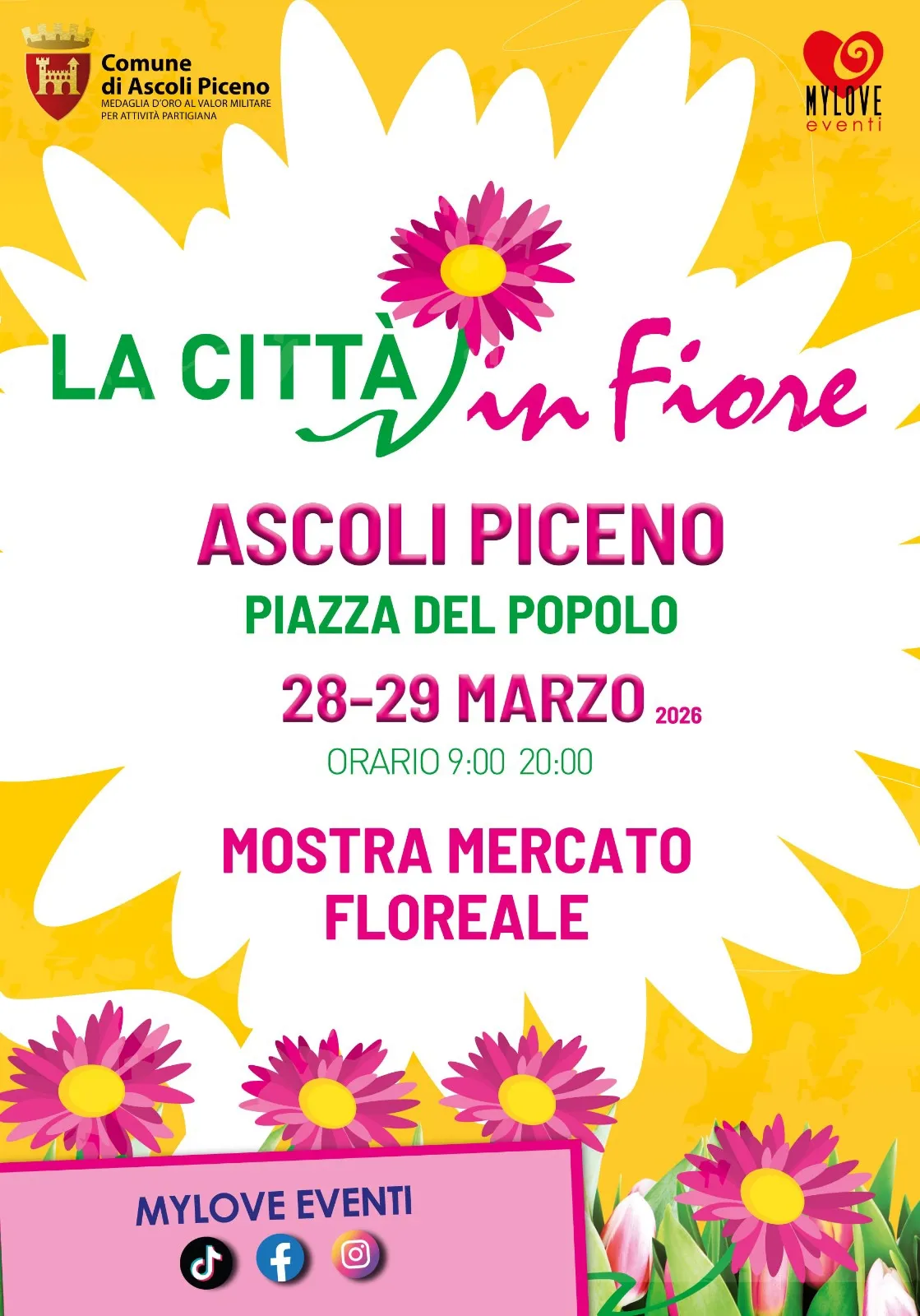 La Città in Fiore 2026: mostra mercato floreale ad Ascoli Piceno La Città in Fiore 2026: mostra mercato floreale ad Ascoli Piceno