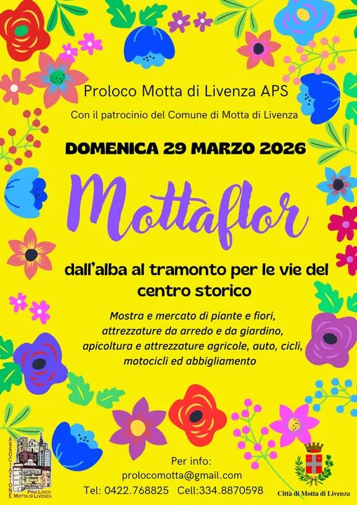 Mottaflor 2026: la grande mostra mercato floreale a Motta di Livenza Mottaflor 2026: la grande mostra mercato floreale a Motta di Livenza