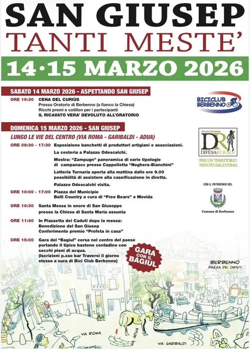 San Giusep Tanti Mesté 2026: riscoprire le antiche tradizioni a Berbenno San Giusep Tanti Mesté 2026: riscoprire le antiche tradizioni a Berbenno