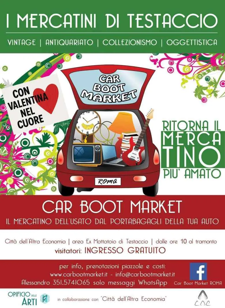 Car Boot Market a Testaccio: il mercatino del riuso creativo a Roma Car Boot Market a Testaccio: il mercatino del riuso creativo a Roma