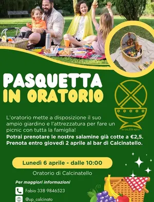 Pasquetta in Oratorio a Calcinatello: un ritorno alla convivialit&agrave; autentica