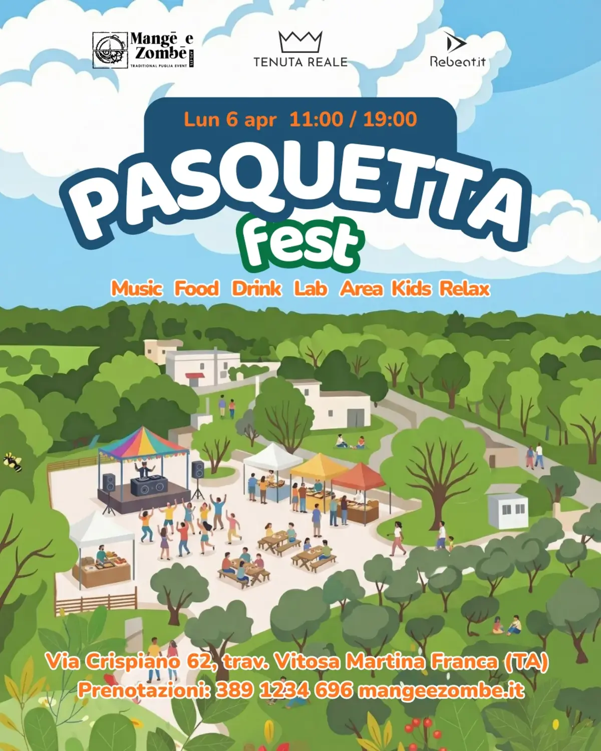 Pasquetta Fest a Martina Franca: un evento tra musica, natura e gastronomia Pasquetta Fest a Martina Franca: un evento tra musica, natura e gastronomia