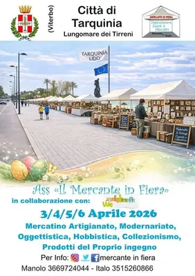 Mercante in Fiera 2026: Artigianato e Vintage sul Lungomare di Tarquinia