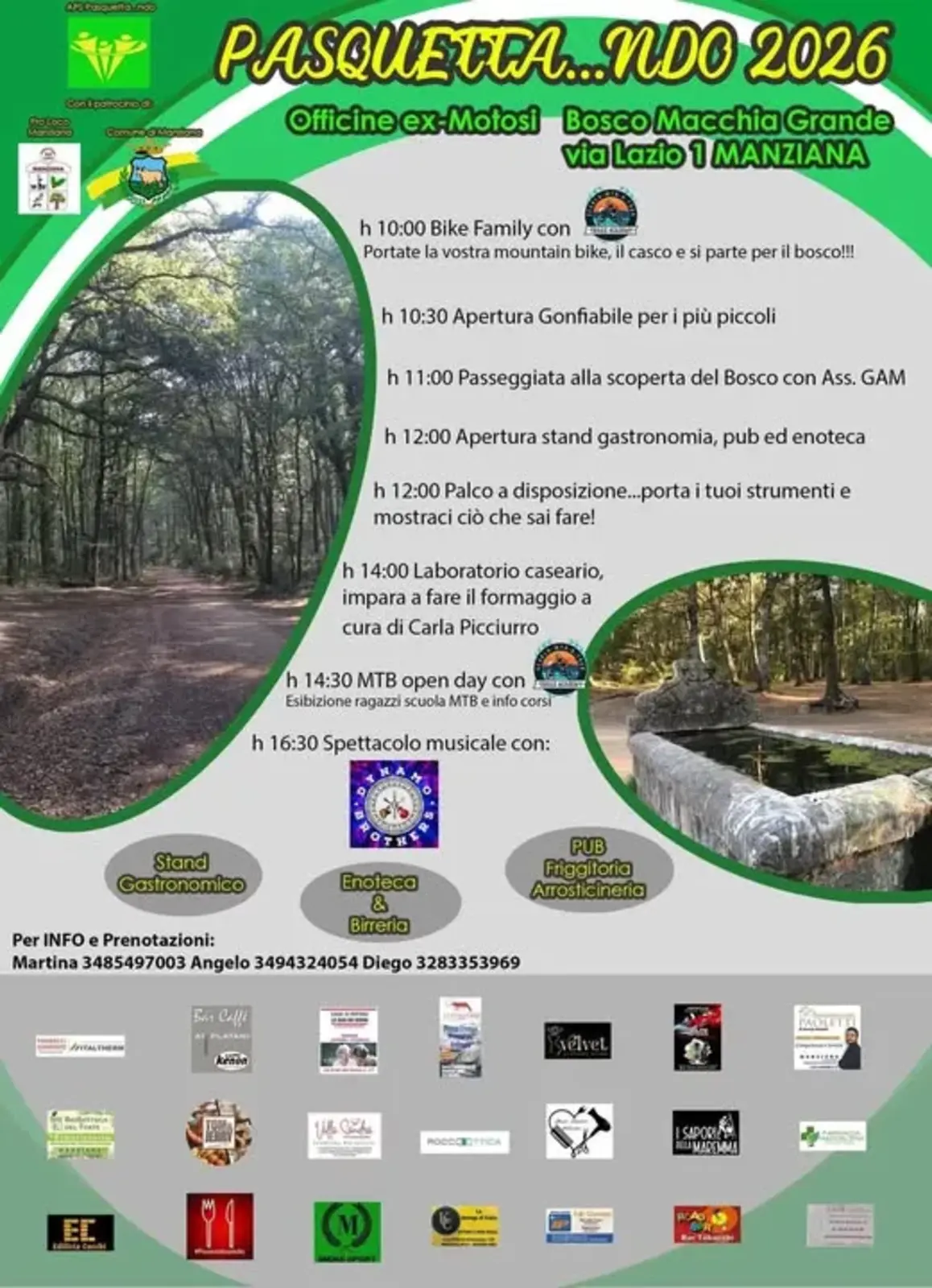 Pasquetta NDO 2026: Natura e Divertimento nel Bosco di Manziana Pasquetta NDO 2026: Natura e Divertimento nel Bosco di Manziana