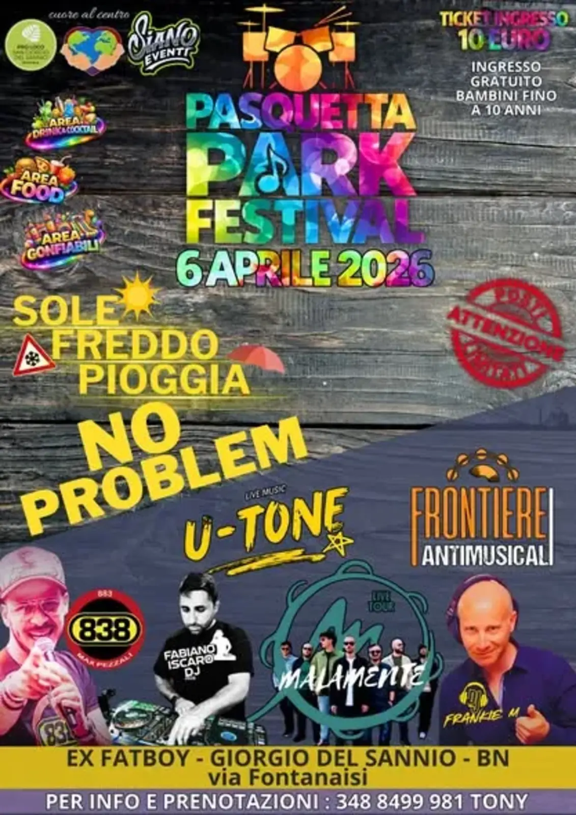 Pasquetta Park Festival 2026: musica e divertimento a San Giorgio del Sannio Pasquetta Park Festival 2026: musica e divertimento a San Giorgio del Sannio