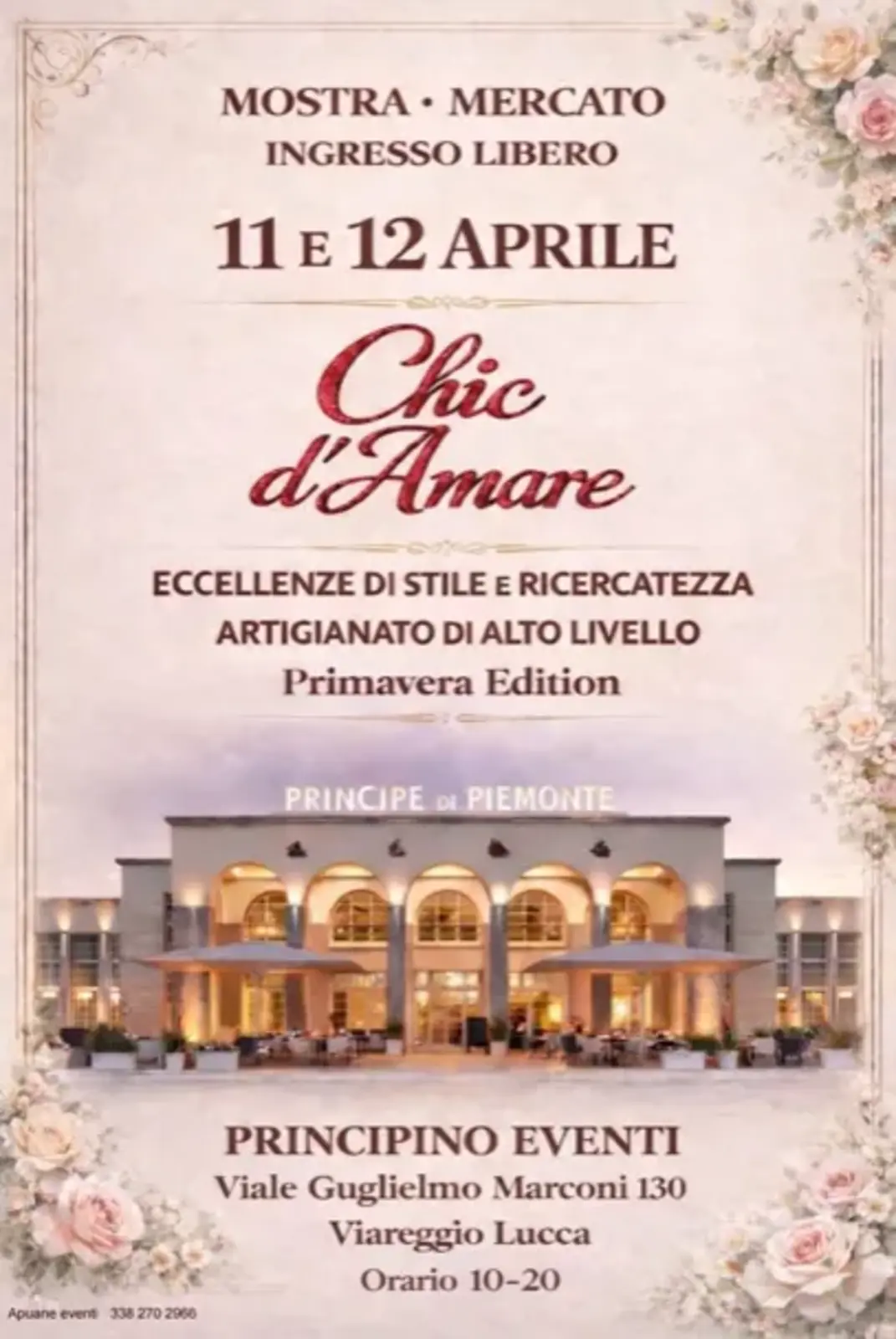 Chic d'Amare Primavera Edition 2026: L'Eccellenza Artigianale a Viareggio Chic d'Amare Primavera Edition 2026: L'Eccellenza Artigianale a Viareggio