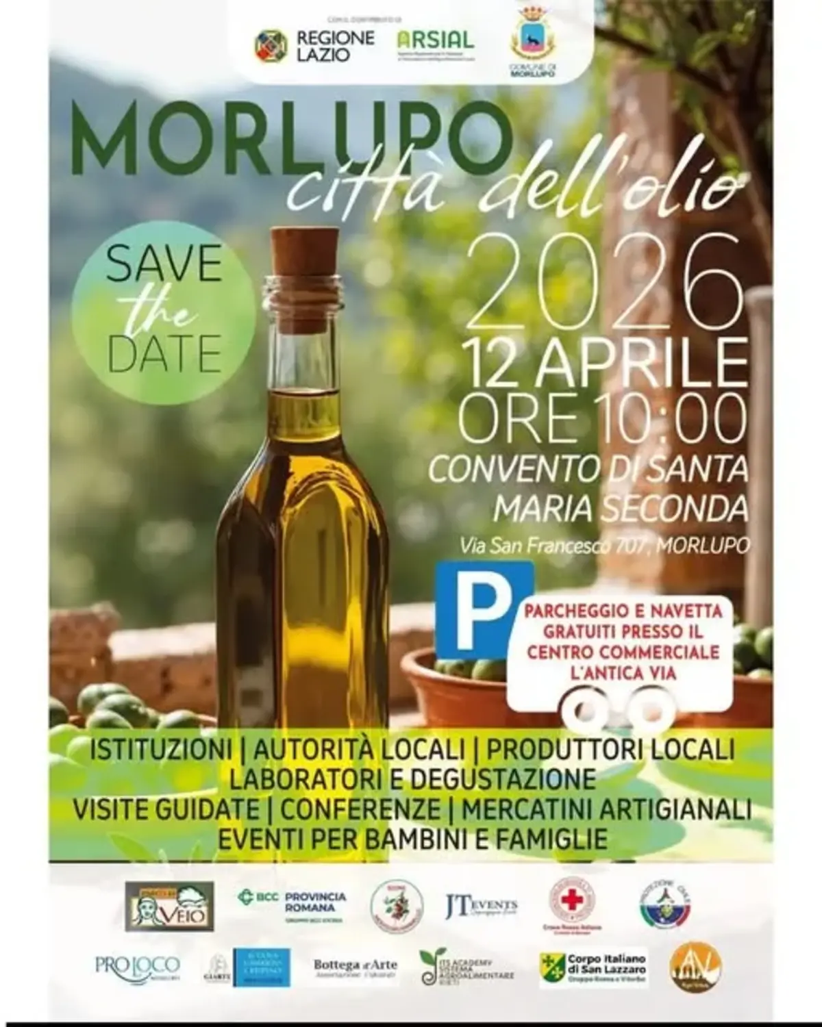 Morlupo Citta dell Olio 2026: Celebrazione dell Eccellenza Olearia Morlupo Citta dell Olio 2026: Celebrazione dell Eccellenza Olearia