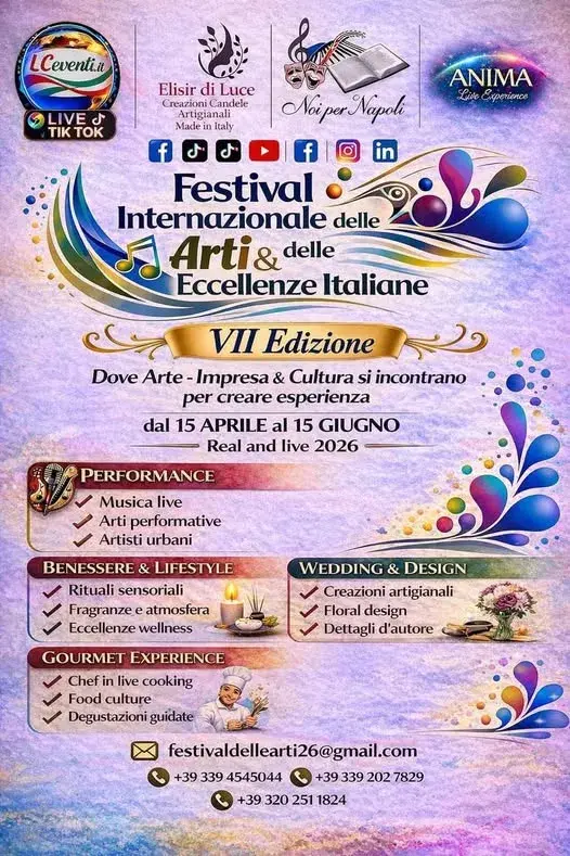 Festival Internazionale delle Arti e delle Eccellenze Italiane 2026 Festival Internazionale delle Arti e delle Eccellenze Italiane 2026