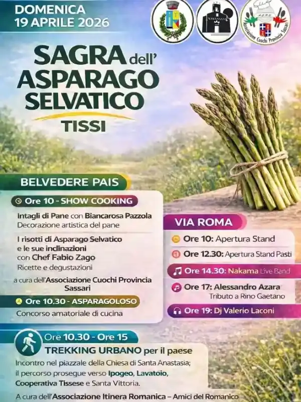 Sagra dell’Asparago Selvatico 2026: Tradizione ed Enogastronomia a Tissi Sagra dell’Asparago Selvatico 2026: Tradizione ed Enogastronomia a Tissi