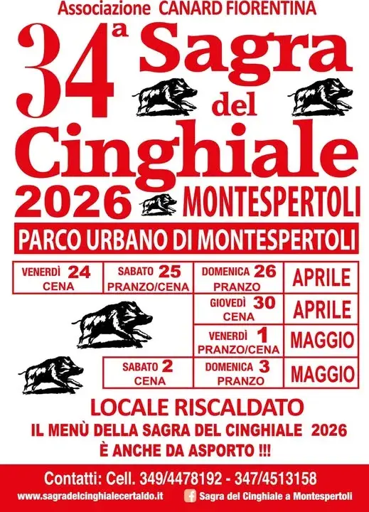 Sagra del Cinghiale 2026: la tradizione enogastronomica a Montespertoli Sagra del Cinghiale 2026: la tradizione enogastronomica a Montespertoli