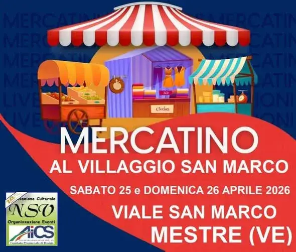 Mercatino al Villaggio San Marco 2026: artigianato e creatività a Mestre Mercatino al Villaggio San Marco 2026: artigianato e creatività a Mestre