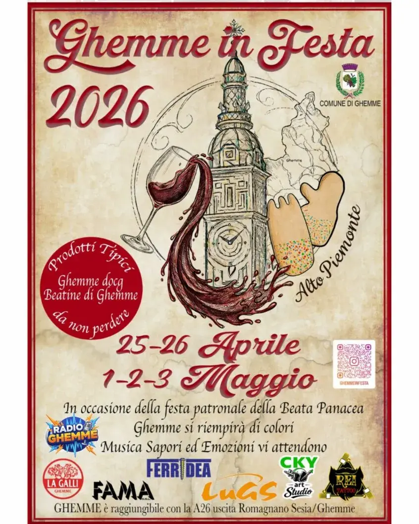 Ghemme in Festa 2026: Tradizione e Territorio tra Sacro e Profano Ghemme in Festa 2026: Tradizione e Territorio tra Sacro e Profano