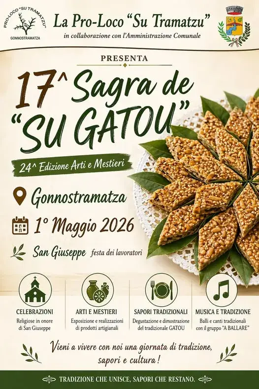 Sagra de Su Gatou a Gonnostramatza: cultura e sapori della tradizione sarda Sagra de Su Gatou a Gonnostramatza: cultura e sapori della tradizione sarda
