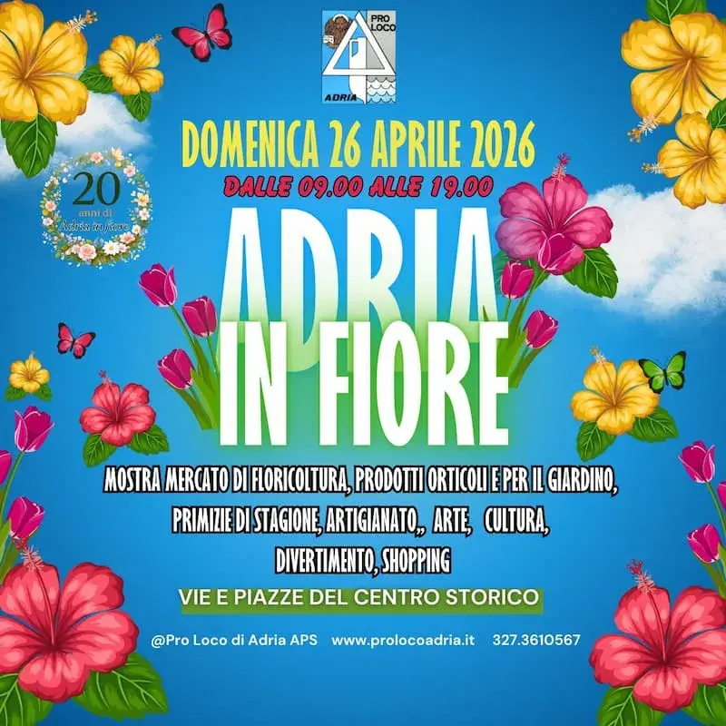 Adria in Fiore: due decenni di celebrazione floreale nel cuore del Polesine Adria in Fiore: due decenni di celebrazione floreale nel cuore del Polesine