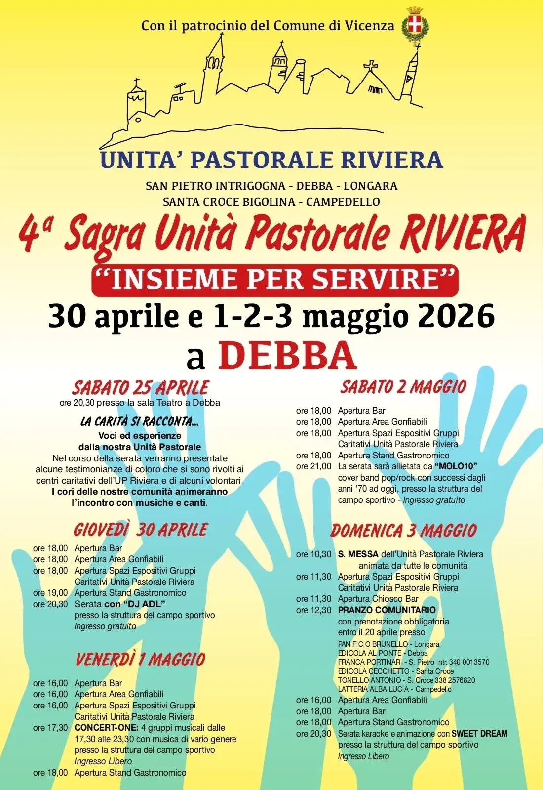 4ª Sagra Unità Pastorale Riviera 2026: Tradizione e Solidarietà a Debba 4ª Sagra Unità Pastorale Riviera 2026: Tradizione e Solidarietà a Debba
