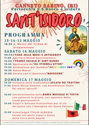 Festa di Sant&rsquo;Isidoro 2026: Tradizione e Spiritualit&agrave; a Canneto Sabino