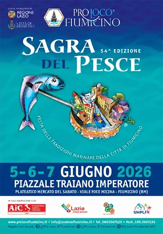 54ª Sagra del Pesce di Fiumicino: celebrazione delle tradizioni marinare 54ª Sagra del Pesce di Fiumicino: celebrazione delle tradizioni marinare