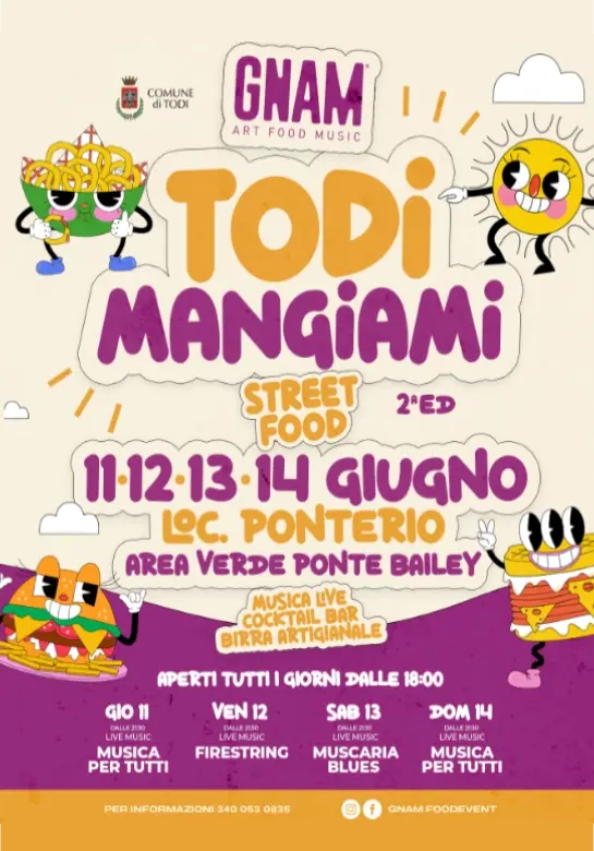 Todi Mangiami: festival di gastronomia e spettacoli a Ponterio Todi Mangiami: festival di gastronomia e spettacoli a Ponterio
