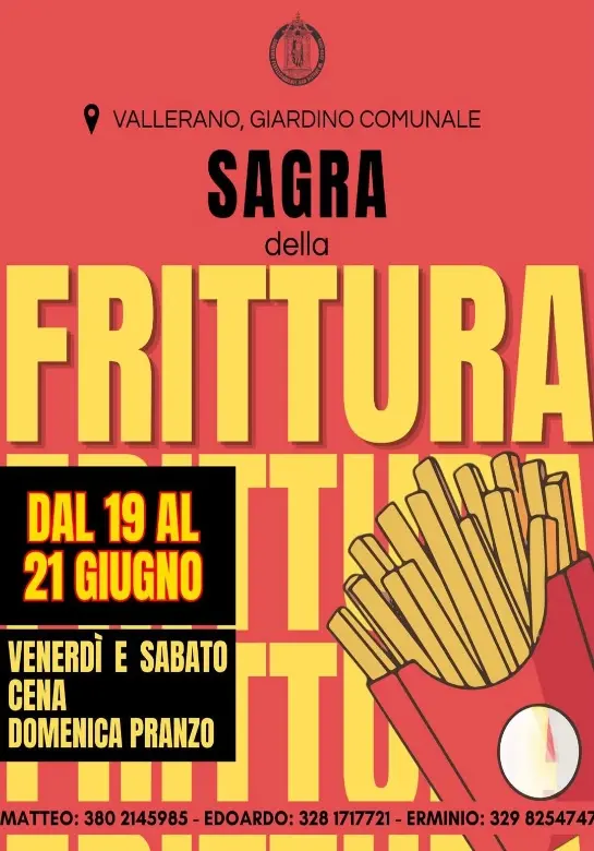 2026 Fried Food Festival in Vallerano: culinary tradition in a Lazio village 2026 Fried Food Festival in Vallerano: culinary tradition in a Lazio village
