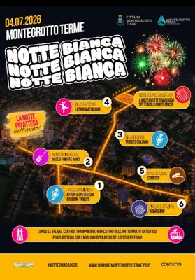 White Night in Montegrotto Terme: culture and entertainment in the heart of the hills