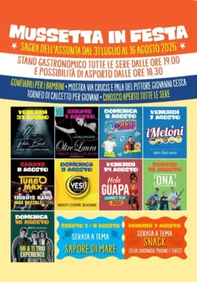Mussetta in Festa: The Sagra dell'Assunta between tradition and entertainment