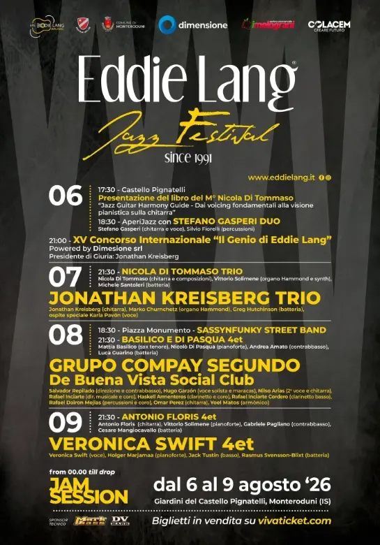 Eddie Lang Jazz Festival: International Jazz at the Pignatelli Castle Eddie Lang Jazz Festival: International Jazz at the Pignatelli Castle