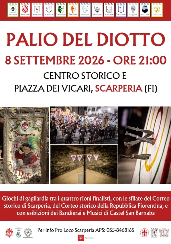 Il Palio del Diotto: rievocazione storica nel cuore di Scarperia Il Palio del Diotto: rievocazione storica nel cuore di Scarperia