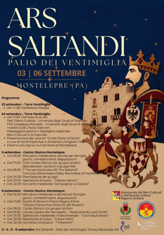Palio dei Ventimiglia 2026: Rievocazione storica a Montelepre Palio dei Ventimiglia 2026: Rievocazione storica a Montelepre