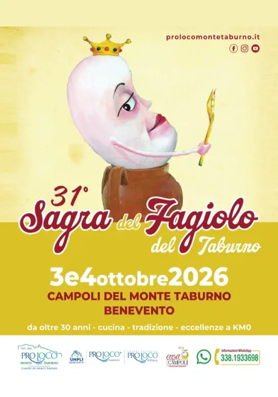Sagra del Fagiolo del Taburno: trentunesima edizione a Campoli Sagra del Fagiolo del Taburno: trentunesima edizione a Campoli