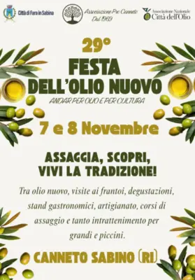Festa dell'Olio Nuovo a Canneto Sabino: cultura e tradizione in Sabina