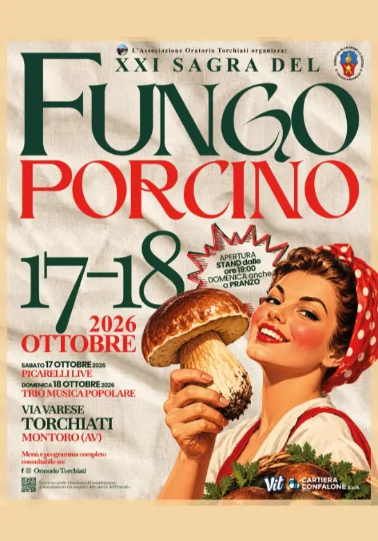 Steinpilzfest in Torchiati di Montoro: einundzwanzigste Ausgabe Steinpilzfest in Torchiati di Montoro: einundzwanzigste Ausgabe